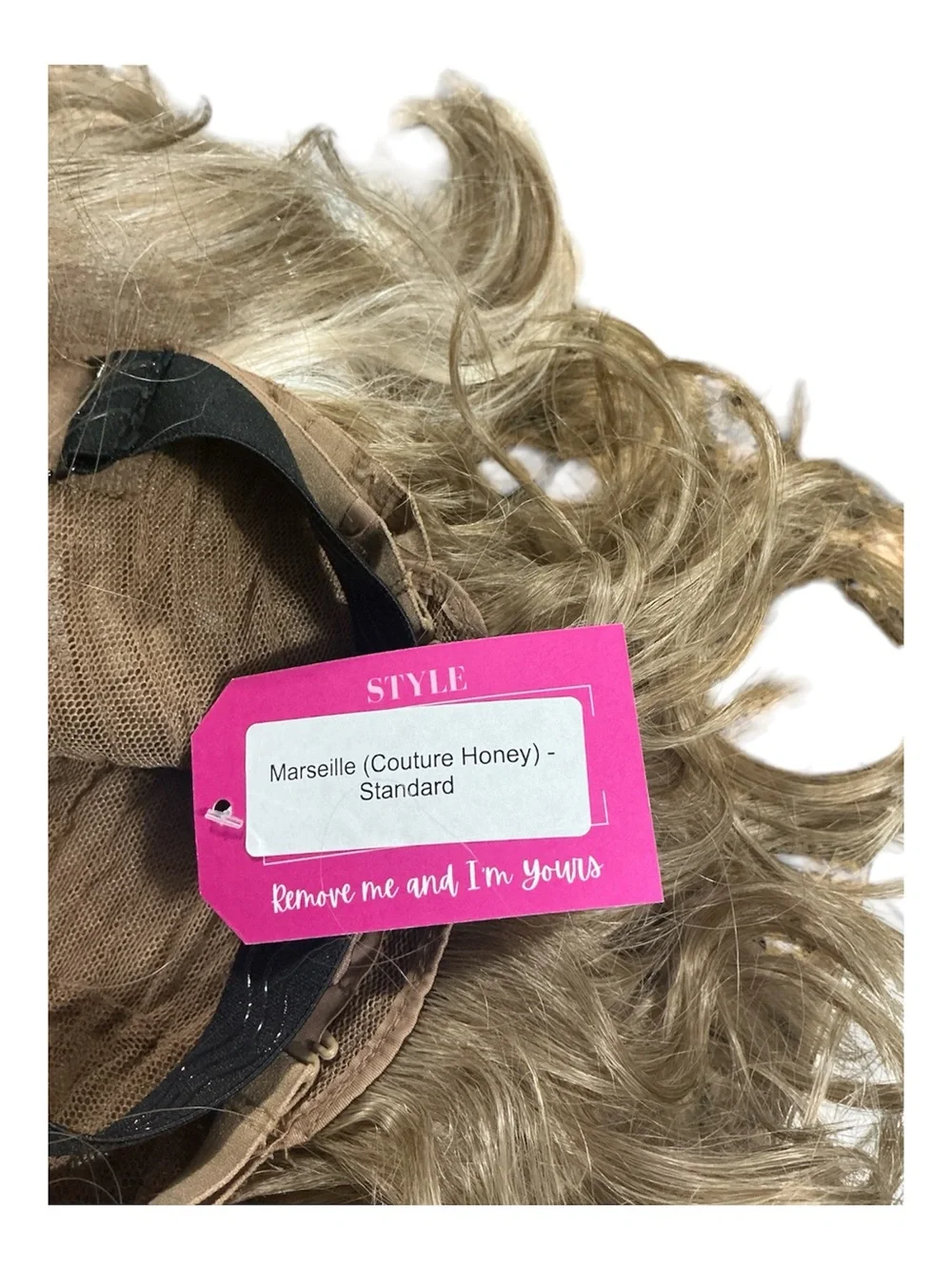 Blonde Wavy Women's Wig with Bangs CSC Marseille Couture Honey